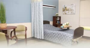 A resident's room in Hanford