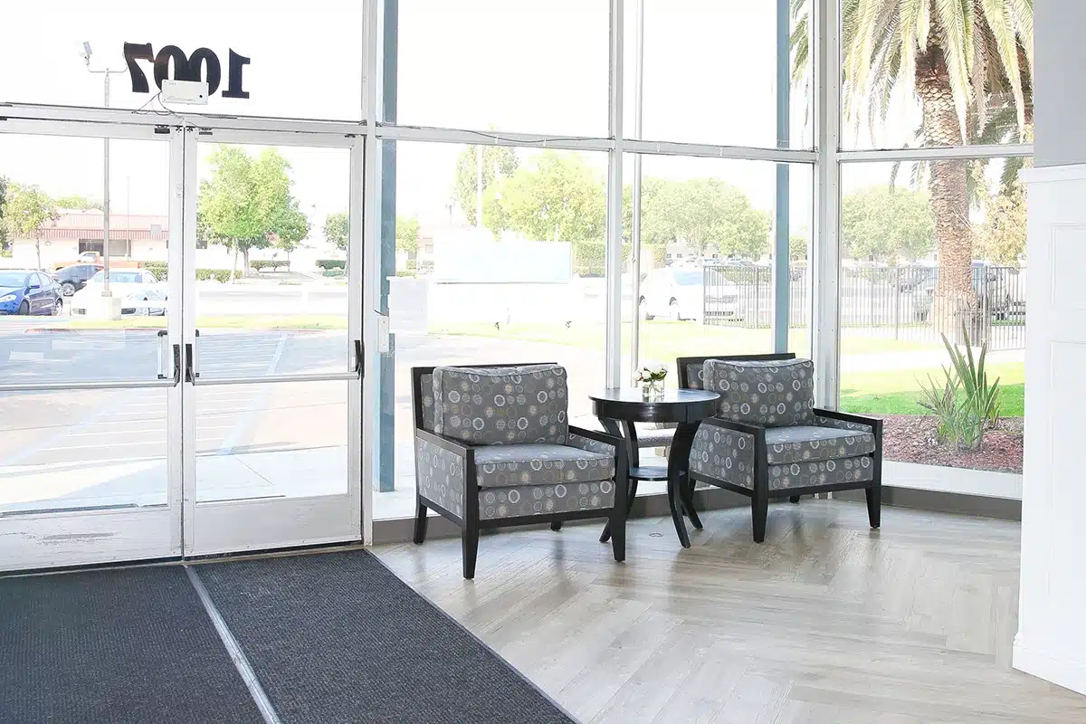 The front lobby at Hanford Post Acute